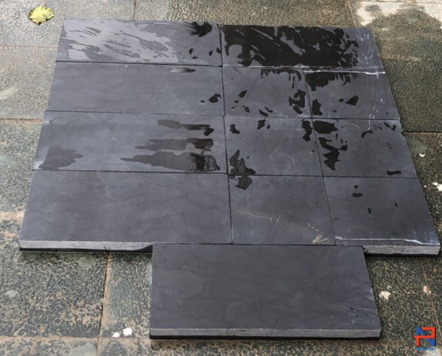 Đá xanh đen Thanh Hóa mài honed kích thước 300x600 mm
