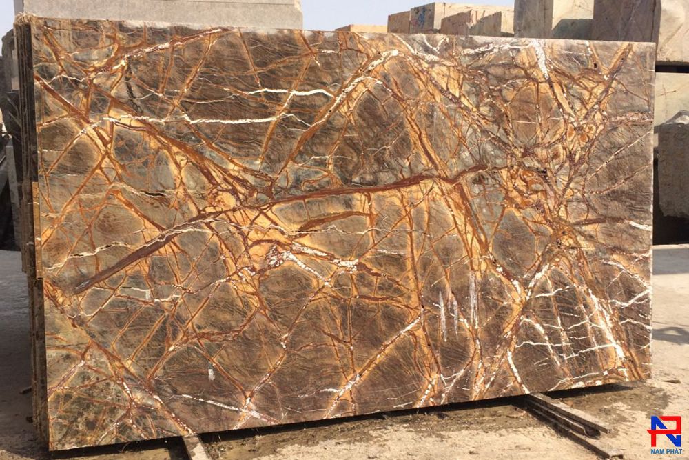 Đá Tự Nhiên Marble Rain Forest Brown M018 