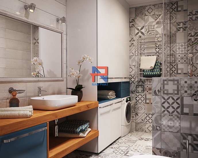 Gạch Ốp Nhà Tắm Đẹp PTT12