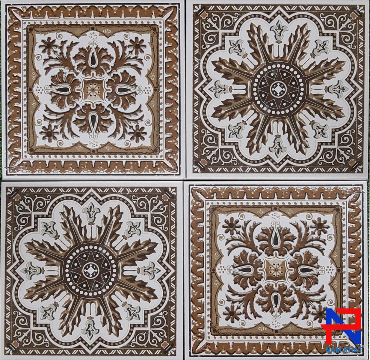Gạch bông men 20x20 (cm) NPGBM028