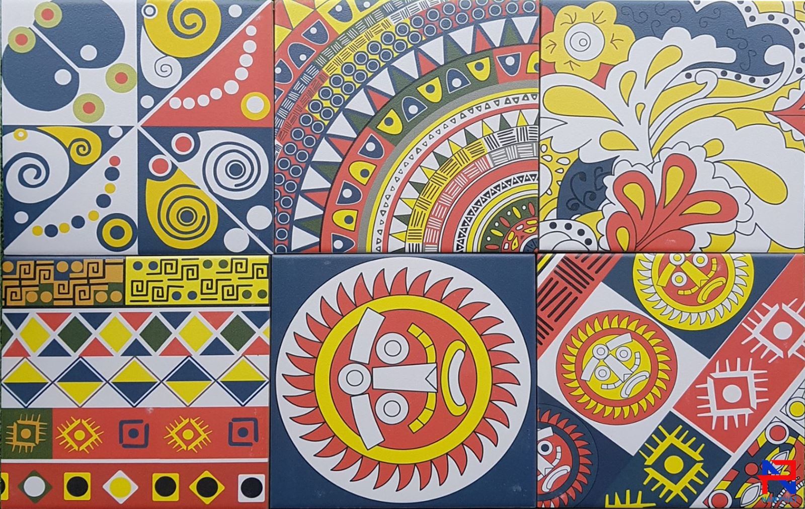 Gạch bông men 20x20 (cm) NPGBM039