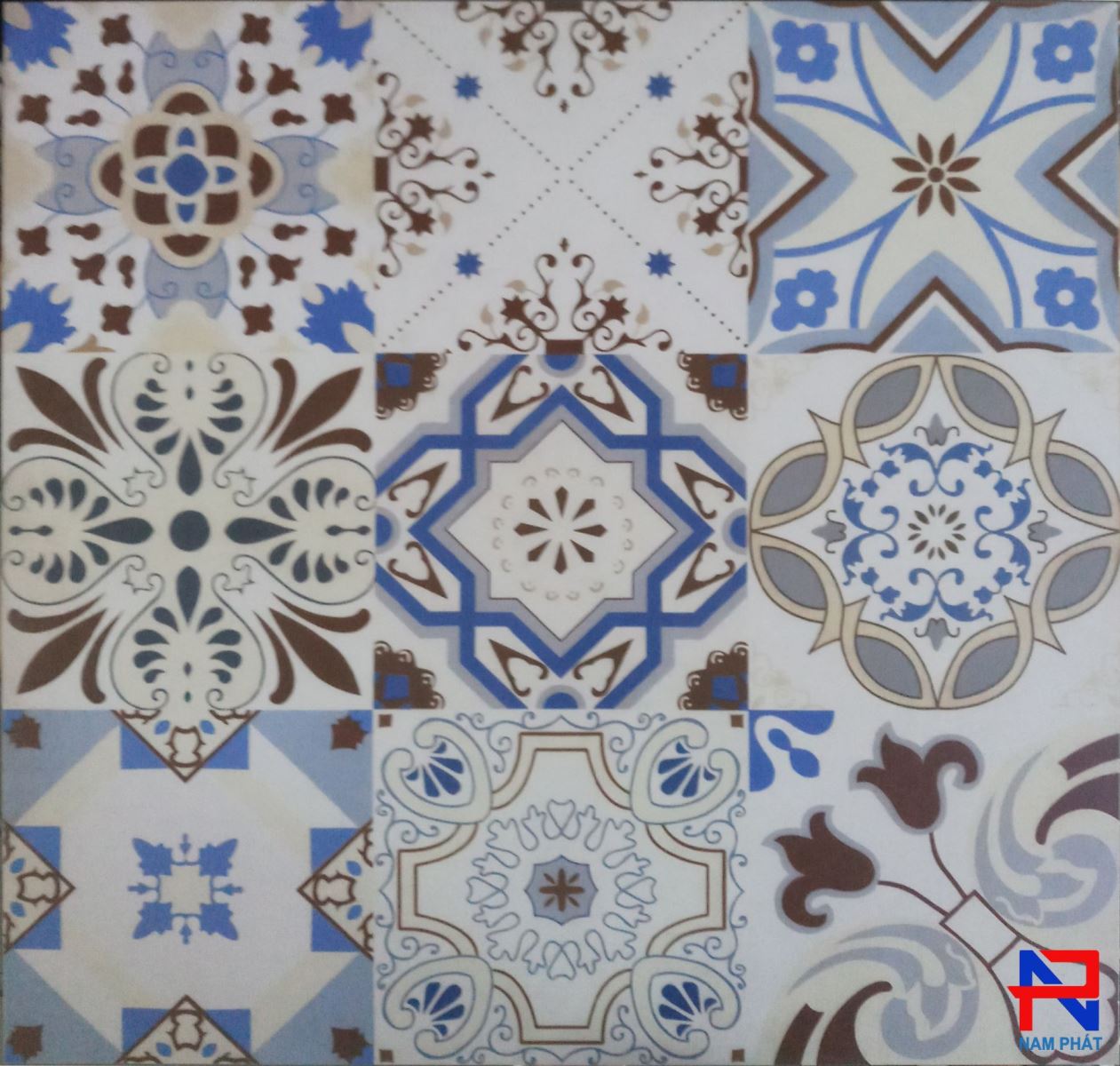 Gạch bông men 60x60 (cm) NPGBM15