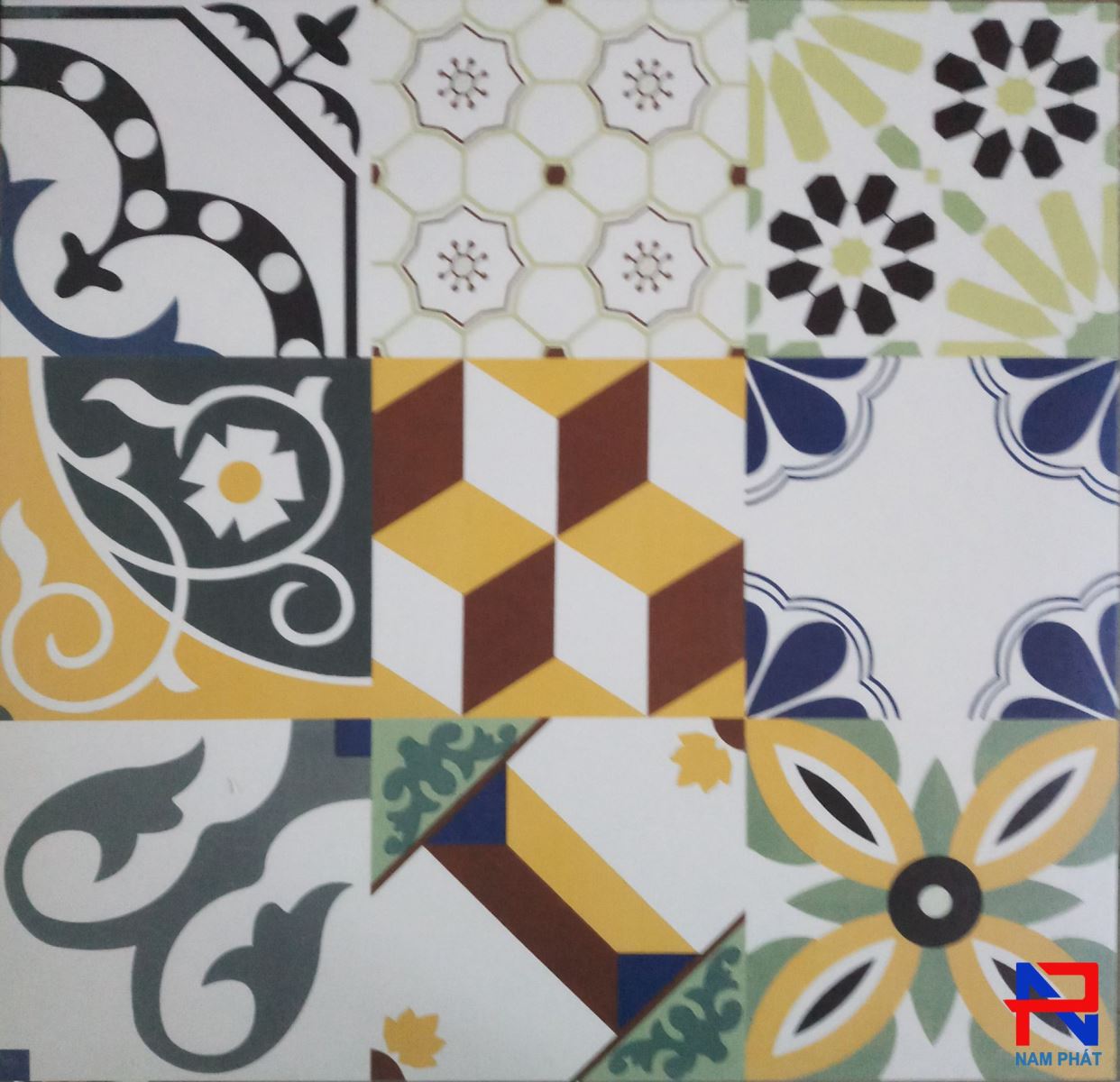Gạch bông men 60x60 (cm) NPGBM25
