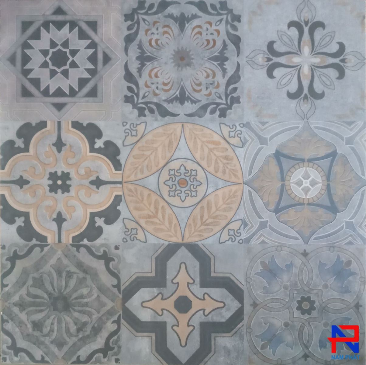 Gạch bông men 60x60 (cm) NPGBM17
