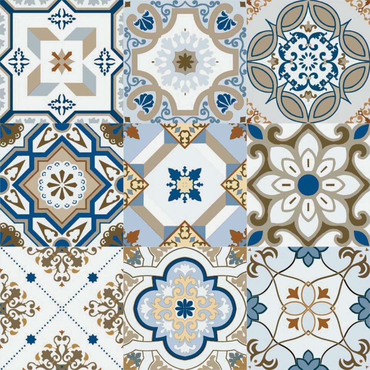 Gạch bông men 60x60 (cm) NPGBM11