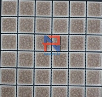 Gạch Mosaic Gốm Rạn Đơn Màu 48x48mm MGRD48003