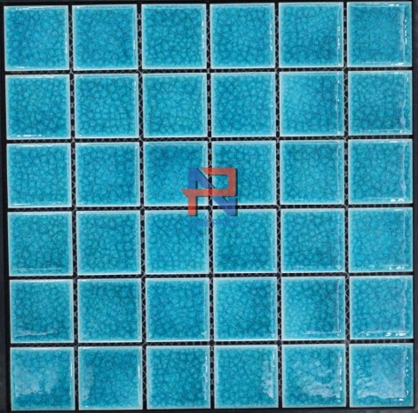 Gạch Mosaic Gốm Rạn Đơn Màu 48x48mm MGRD48007