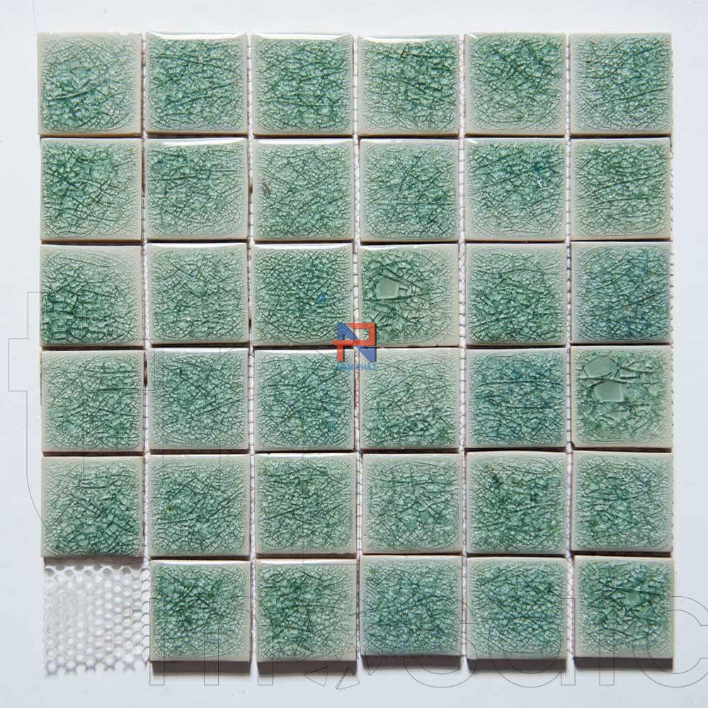 Gạch Mosaic Gốm Rạn Đơn Màu 48x48mm MGRD48013