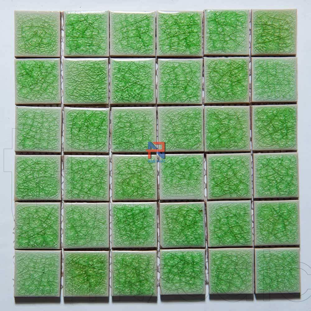 Gạch Mosaic Gốm Rạn Đơn Màu 48x48mm MGRD48014
