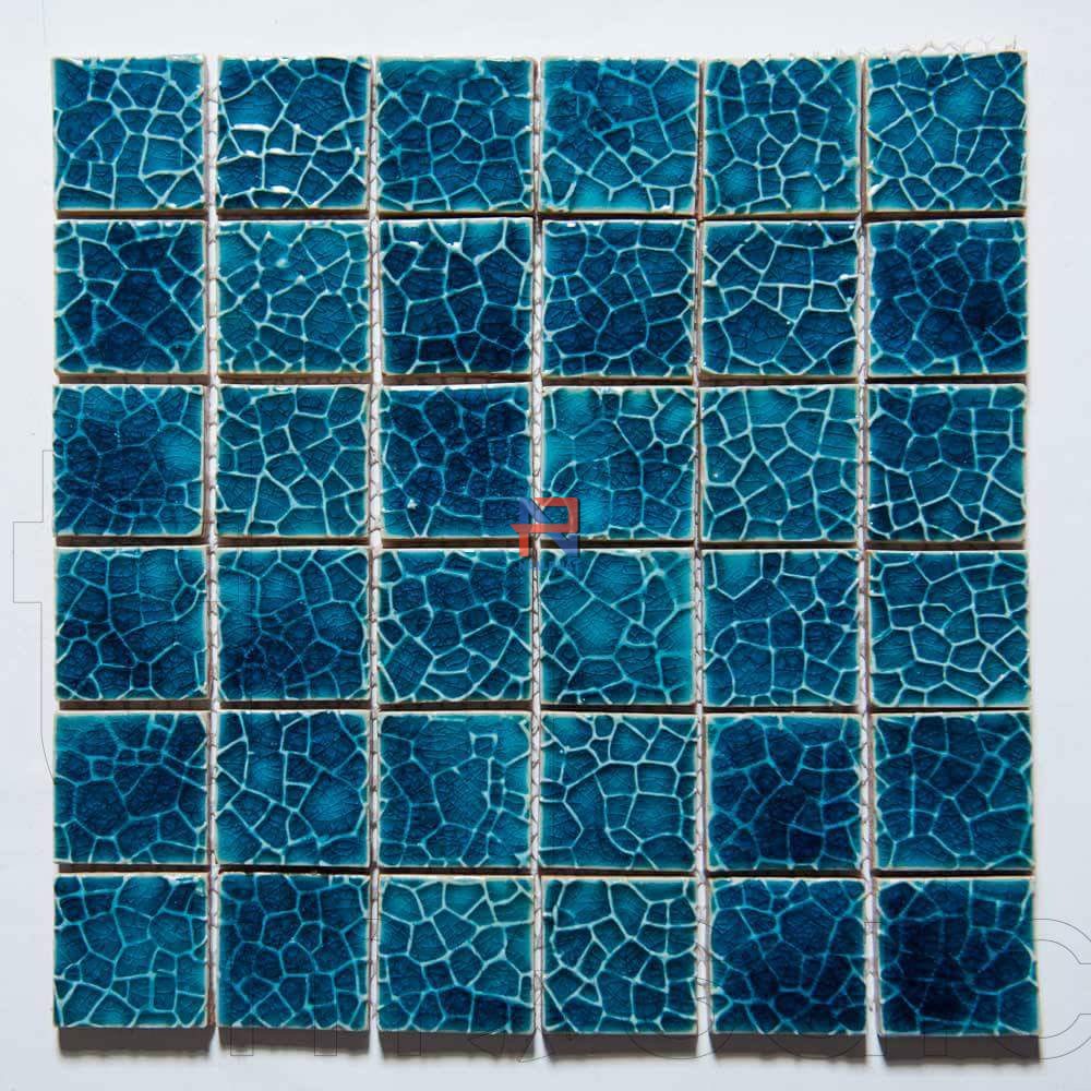 Gạch Mosaic Gốm Rạn Đơn Màu 48x48mm MGRD48017