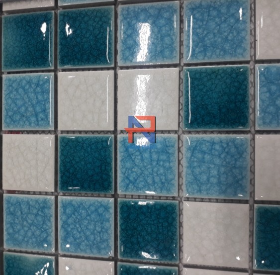 Gạch Mosaic Gốm Rạn Trộn Màu 48x48mm MGRT48025