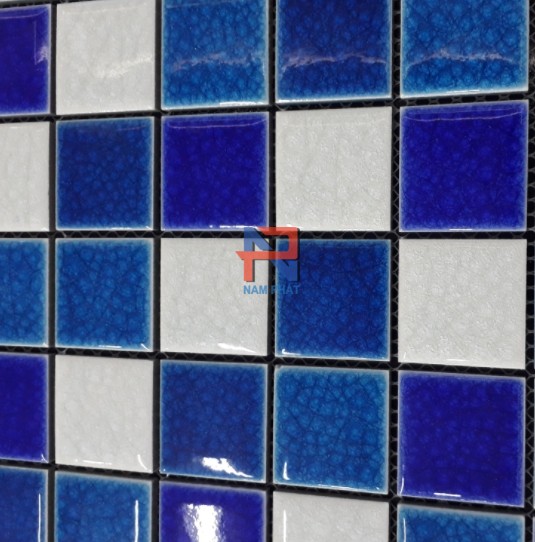 Gạch Mosaic Gốm Rạn Trộn Màu 48x48mm MGRT48023