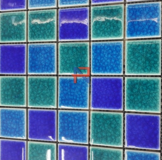 Gạch Mosaic Gốm Rạn Trộn Màu 48x48mm MGRT48021