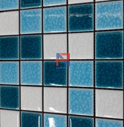 Gạch Mosaic Gốm Rạn Trộn Màu 48x48mm MGRT48020