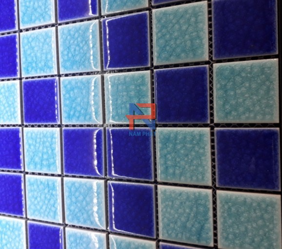 Gạch Mosaic Gốm Rạn Trộn Màu 48x48mm MGRT48018