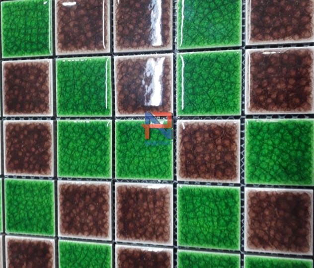 Gạch Mosaic Gốm Rạn Trộn Màu 48x48mm MGRT48016