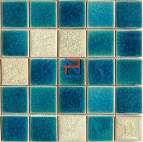Gạch Mosaic Gốm Rạn Trộn Màu 48x48mm MGRT48013