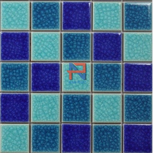 Gạch Mosaic Gốm Rạn Trộn Màu 48x48mm MGRT48009