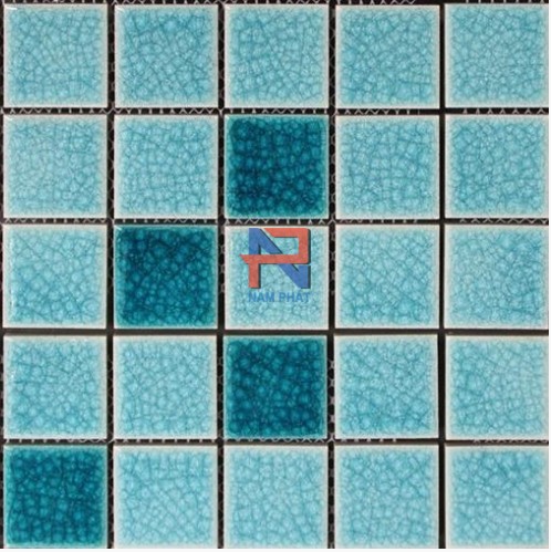 Gạch Mosaic Gốm Rạn Trộn Màu 48x48mm MGRT48007