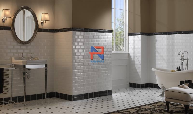 Sự Kết Hợp Độc Đáo Giữ Gạch Thẻ Và Gạch Trang Trí Khác
