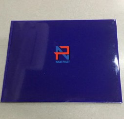 Gạch thẻ kích thước 200x200 mm màu xanh nước biển bóng