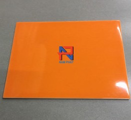 Gạch thẻ kích thước 200x200 mm màu cam bóng