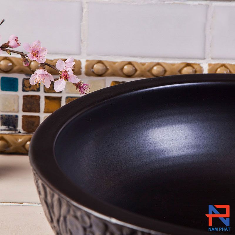 Lavabo Sứ Mỹ Thuật NPSM028