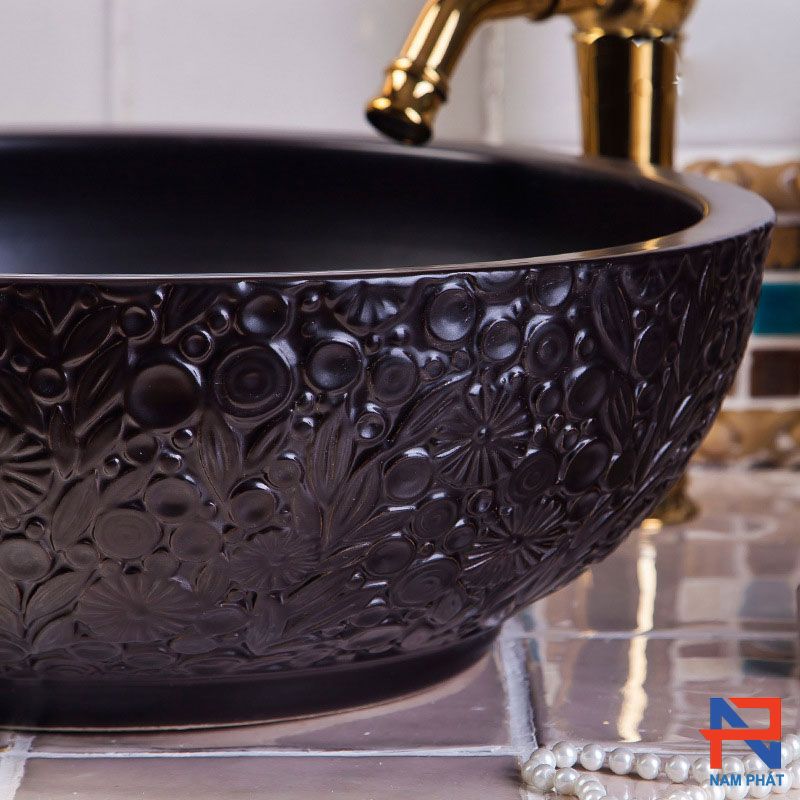 Lavabo Sứ Mỹ Thuật NPSM028