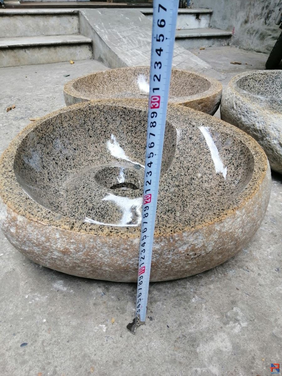 hình ảnh chậu đá cuội thực tế