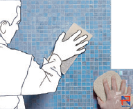 hướng dẫn cách thi công gạch mosaic