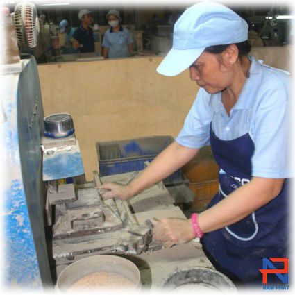 quy trình sản xuất gạch bông