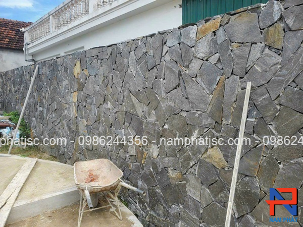 Đá rối đen ghi ốp tường cực đẹp