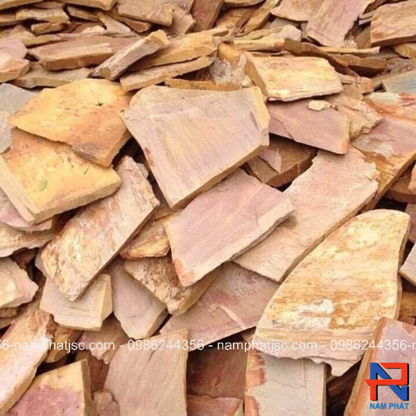 Đá rối màu vàng tươi ốp tường 