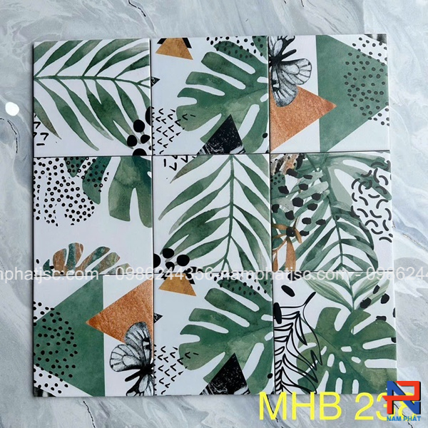 Gạch bông men 20x20 cm nhập khẩu NPGB2024