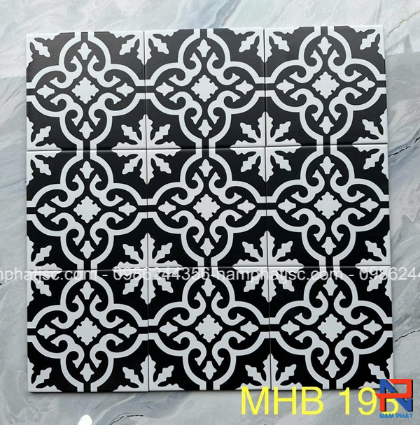 Gạch bông men 20x20 cm nhập khẩu NPGB2029