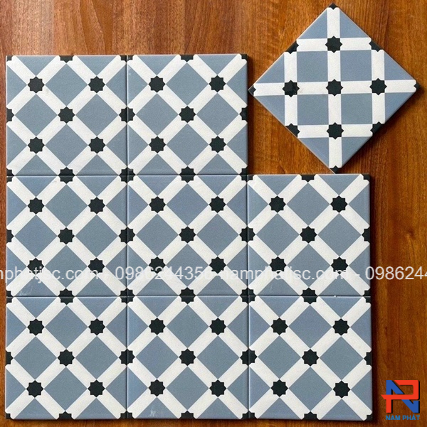 Gạch bông men 20x20 cm nhập khẩu NPGB2036