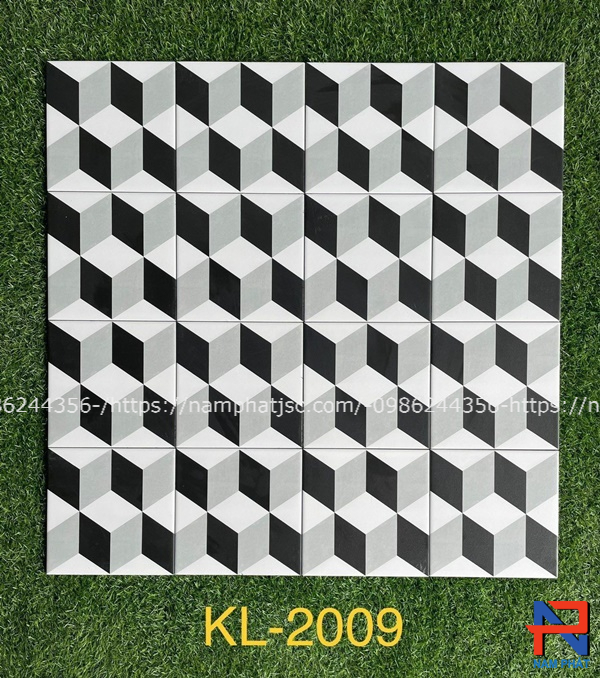 Gạch bông men 20x20 cm nhập khẩu NPGB2018