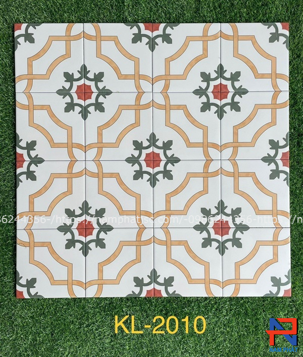 Gạch bông men 20x20 cm nhập khẩu NPGB2019