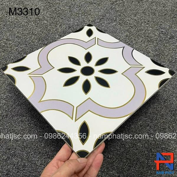 Gạch bông men mạ vàng 30x30 cm NPM3310