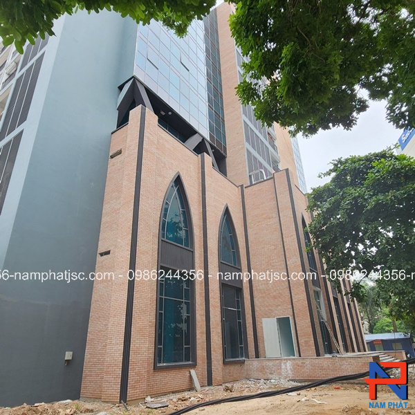 Gạch thẻ chịu lửa ốp mặt tiền nhà cực đẹp 
