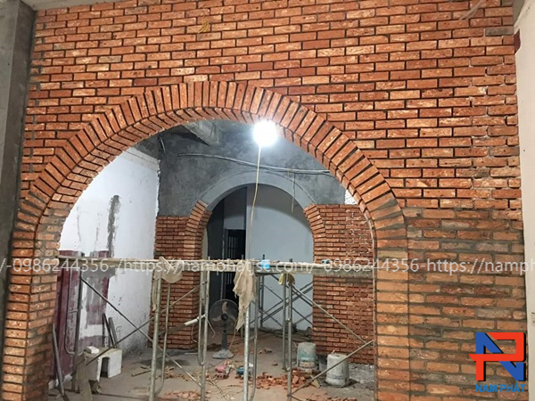 Gạch cổ thời Pháp ốp tường trang trí 