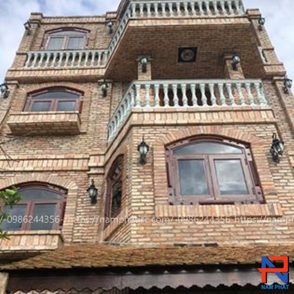Gạch cổ ốp mặt tiền nhà đẹp 